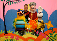 Mark Nichols Picture of Mark Nichols with Puppets