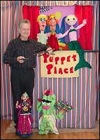 Mark Nichols Picture of Mark Nichols with Puppets